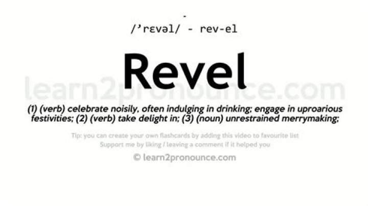 Revel Meaning YouTube