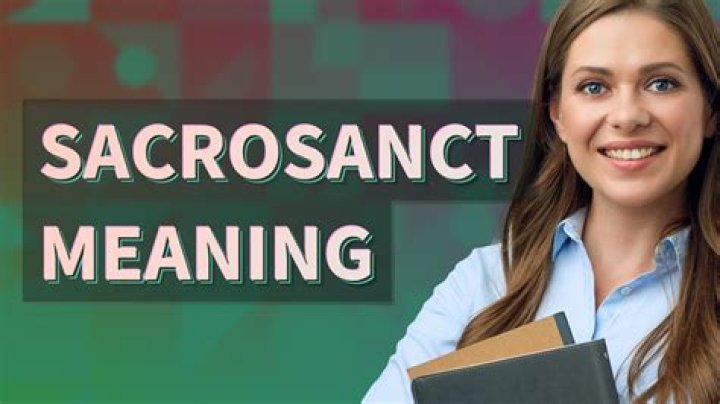 Sacrosanct Meaning YouTube