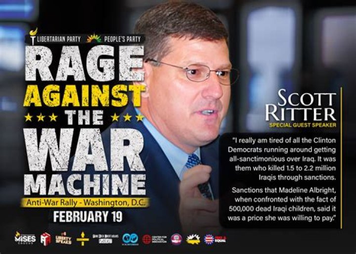 Scott Ritter&rsquo;s intended speech at the Rage against the War Machine