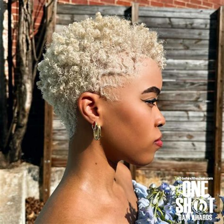 Short Blonde Natural Haircuts For Black Females Wavy Haircut