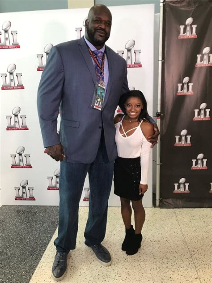 Simone Biles, Shaquille O'Neal Take Photo Together Teen Vogue