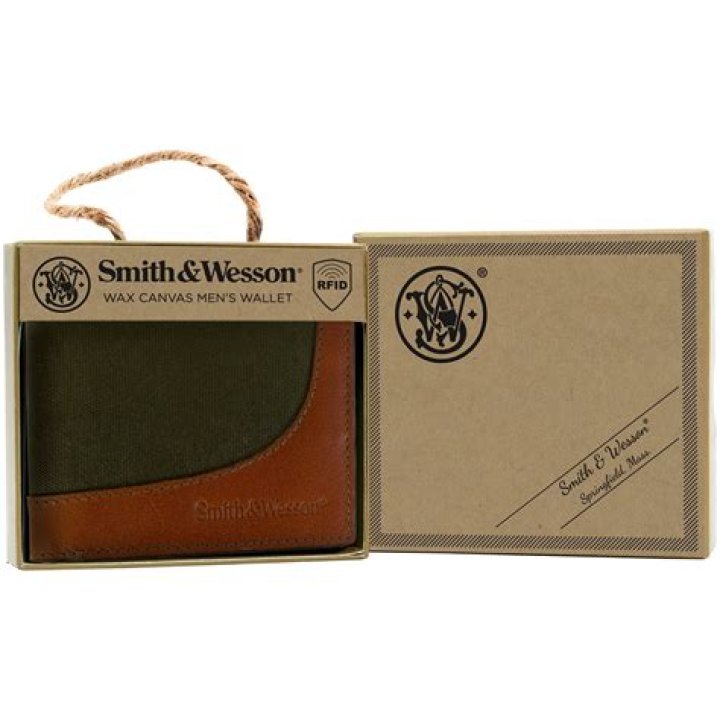 Smith & Wesson Wax Canvas BiFold Wallet RuggedRare