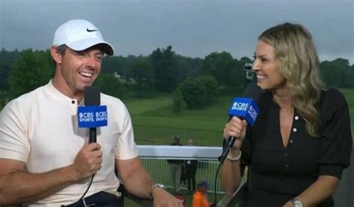 Sport Rory McIlroy and CBS sports journalist Amanda Balionis spark