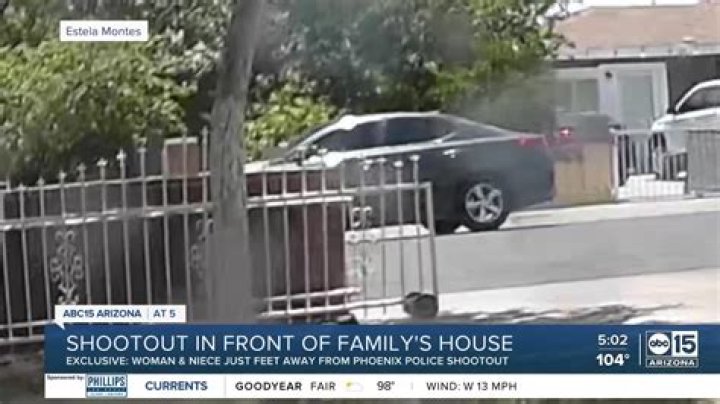 Surveillance video shows shootout between cops and former porn star at