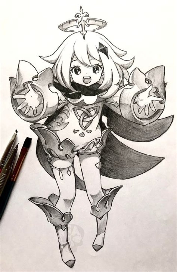 Tall Paimon Sketch Genshin Impact HoYoLAB