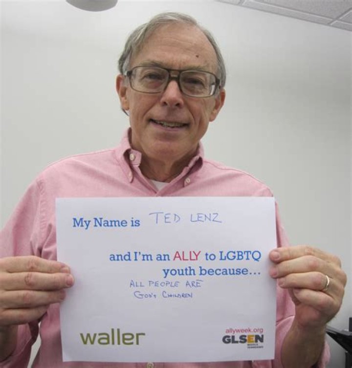 Ted Lenz Supporting ALLY Week Education Network, Glbt, Waller