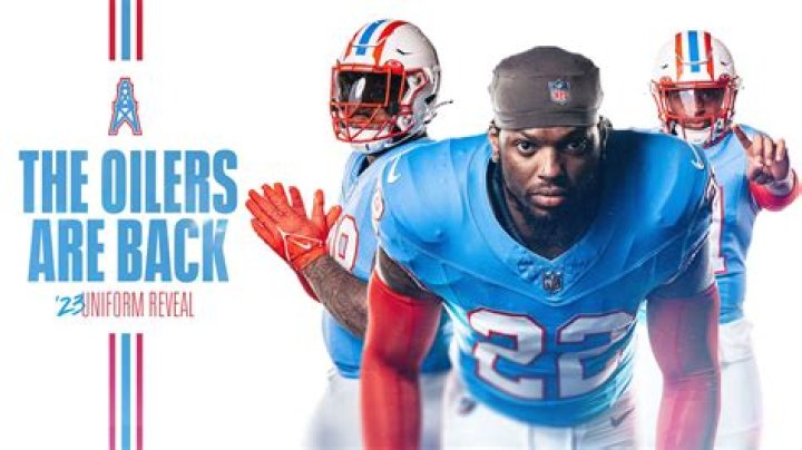 Tennessee Titans Unveil Houston Oilers Throwback Uniforms SportsLogos