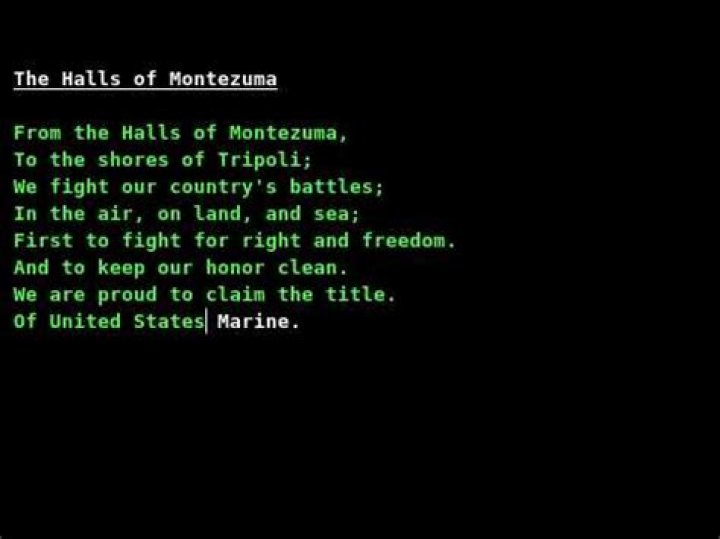 The Ultimate Guide To "Halls Of Montezuma" Lyrics