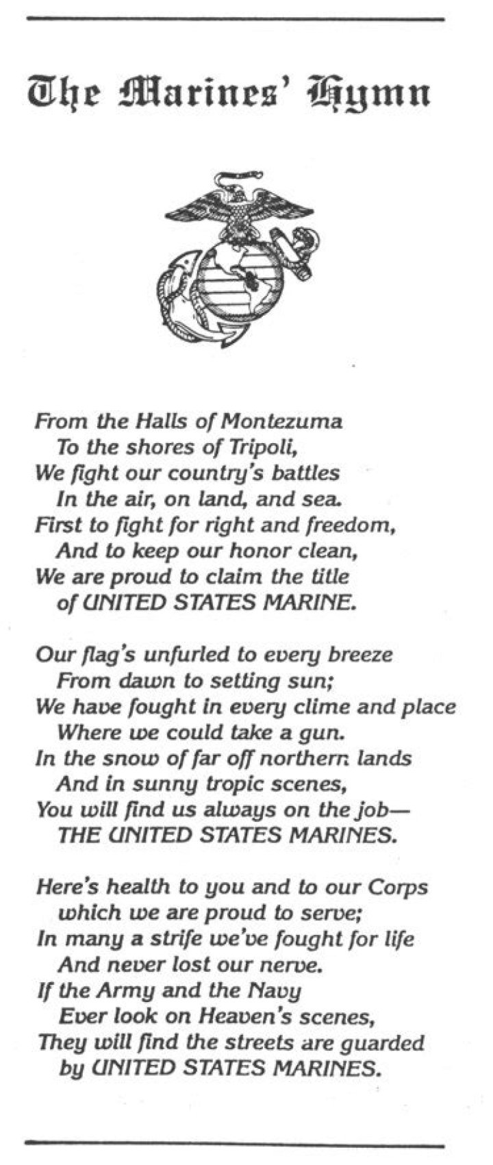 The Unforgettable Marine Corps Fight Song: A Timeless Anthem Of Valor