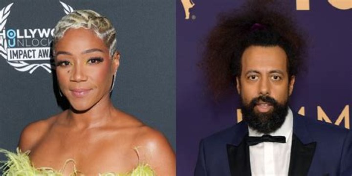 Tiffany Haddish and Reggie Watts Smile For Selfie Together Captioned