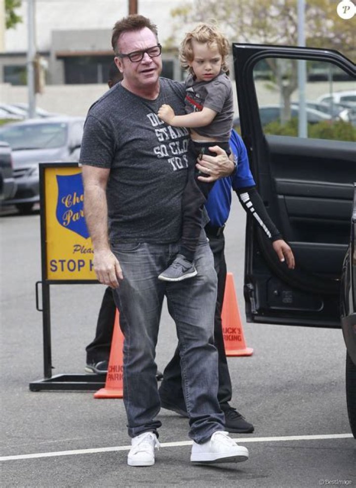Tom Arnold with son Jax Copeland Arnold and daughter Quinn Sophie