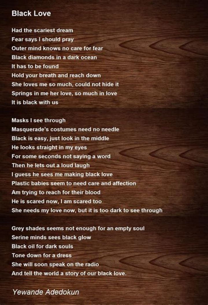 Top 20 Black Love Poems For Her / Him From The Heart