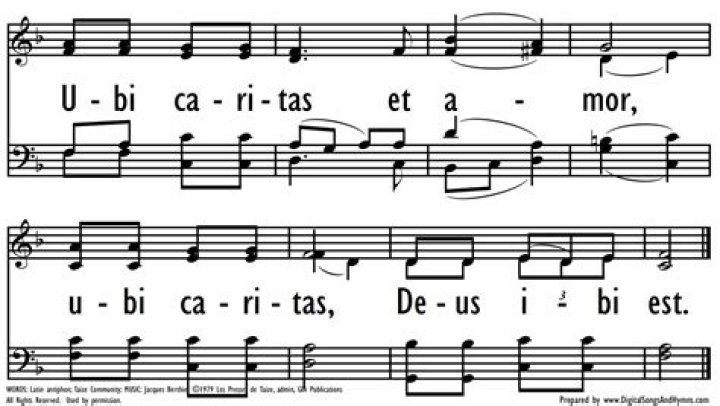 Ubi caritas et amor plainsong hymn on organ (English lyrics) YouTube