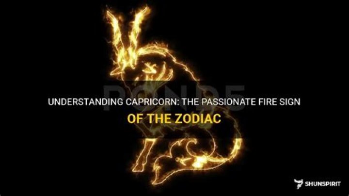 Understanding Capricorn: Is Capricorn A Fire Sign?