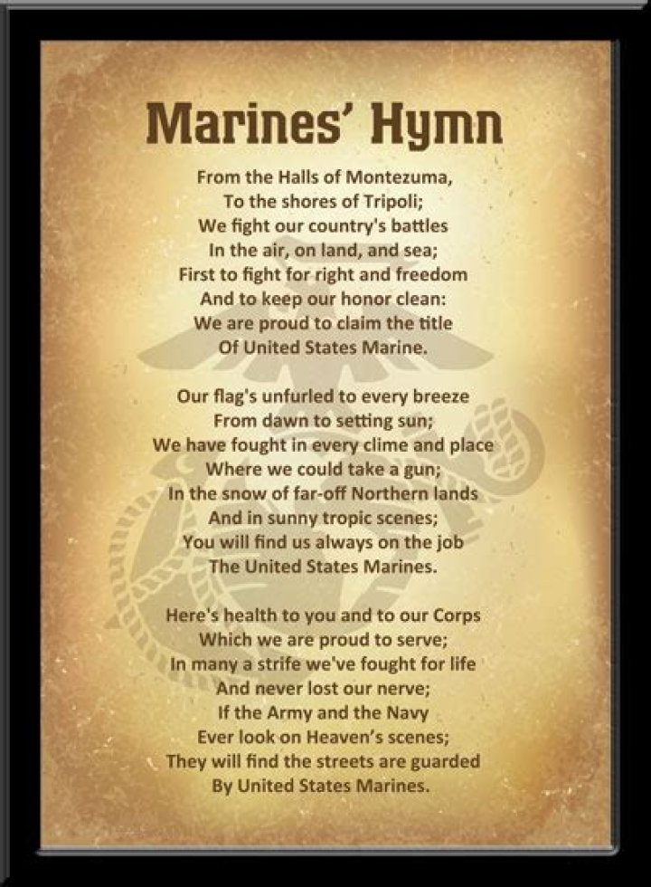 United States Marine Corps Hymn