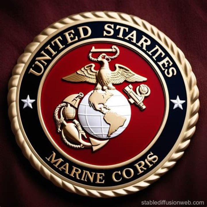US Marine Corps Logo And Hymn Glass Ornament