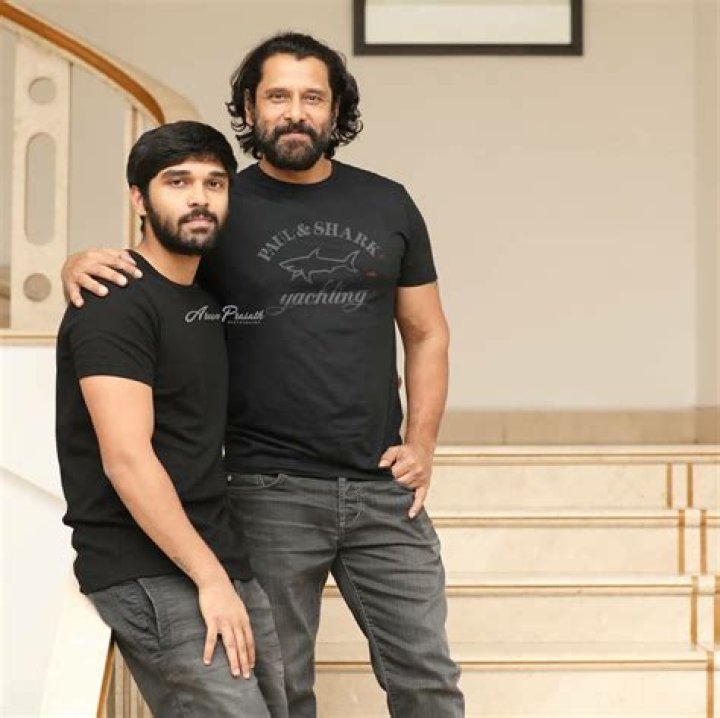 Vikram and his son Dhruv Vikram Cine Times