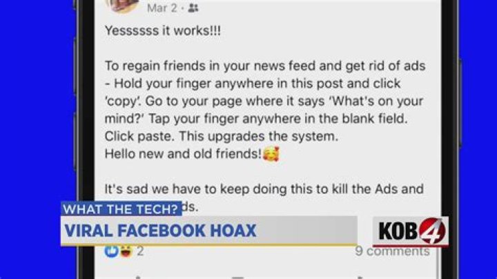 Viral Facebook hoax What the Tech?