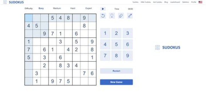 Web Sudoku Free Online Games on Ceku Games