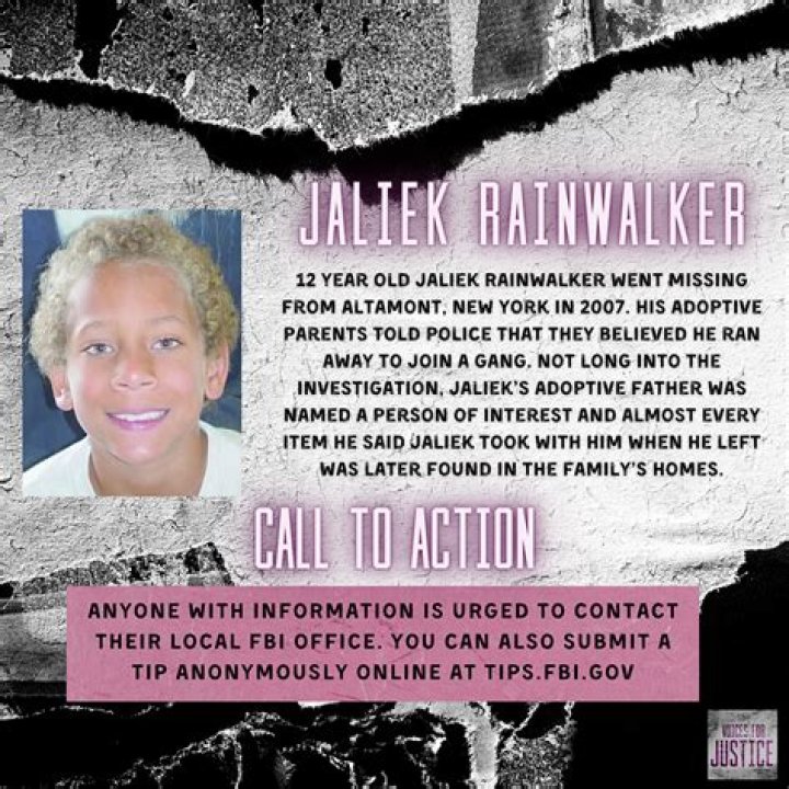 What happened to Jaliek Rainwalker? The case remains unsolved.