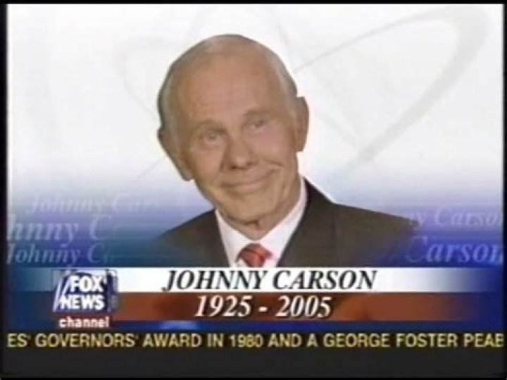 When did Johnny Carson die?