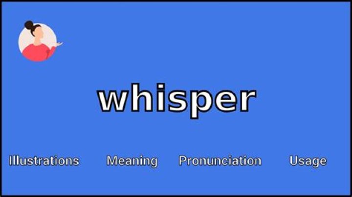 WHISPER Meaning and Pronunciation YouTube