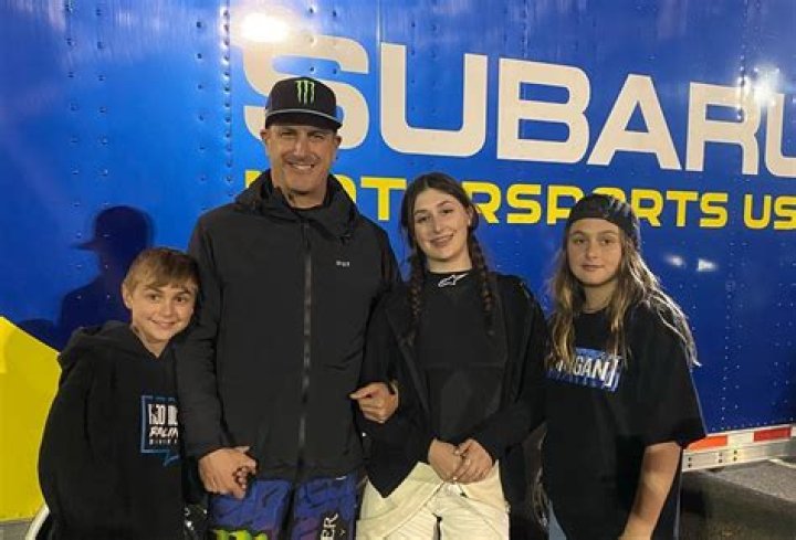 Winner Ken Block and family at GRC Ft Lauderdale