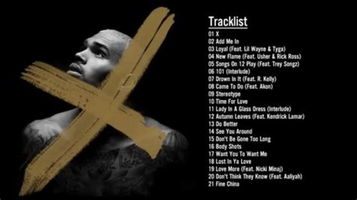 X Chris Brown Tracklist