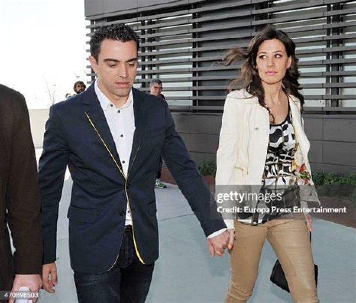Xavi and his wife Nuria... Bleacher Report Football